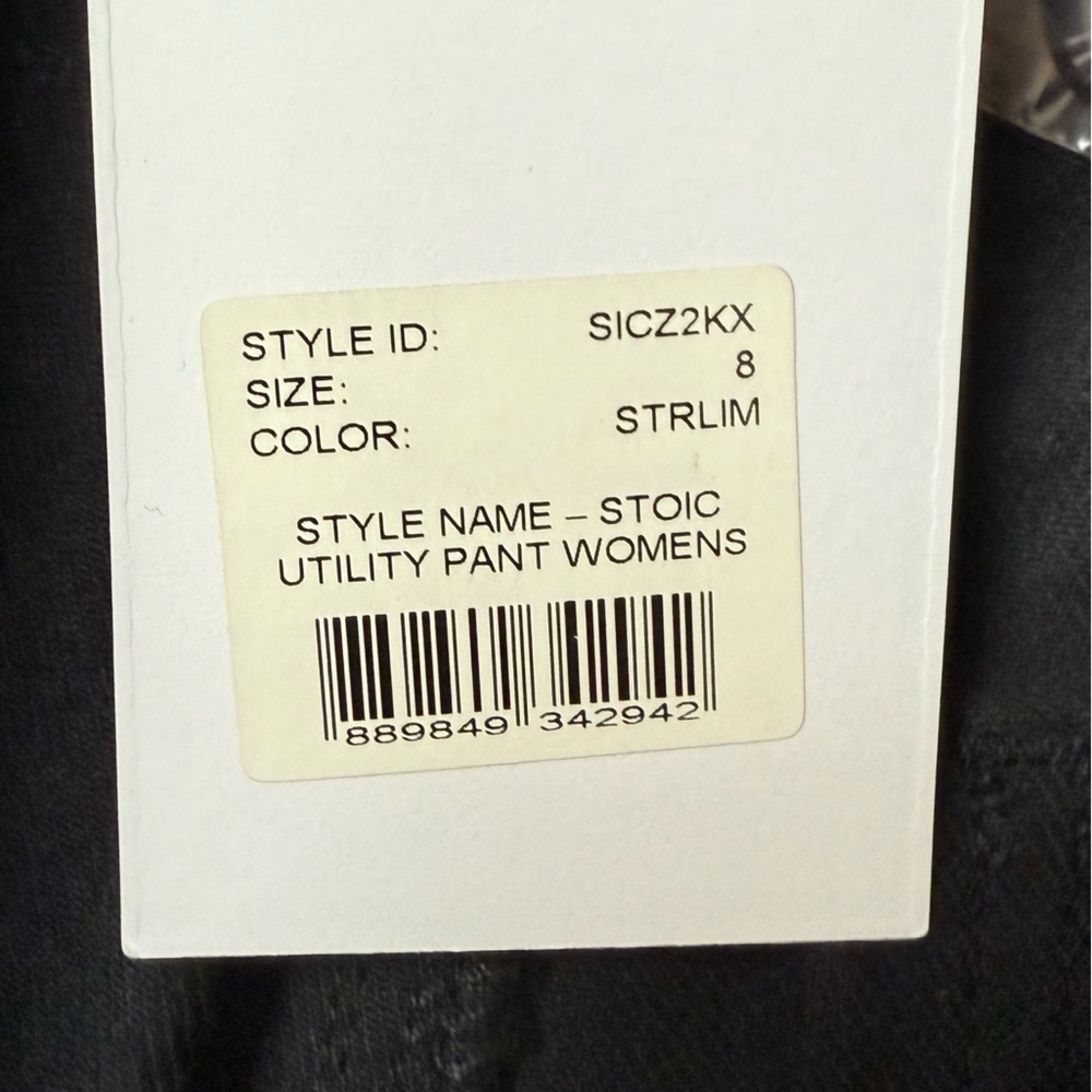 Stoic Black Women’s Utility High Rise Cotton Pants Size 8 Work Wear Casual NWT - Picture 12 of 14